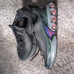 Nike Black and Gray Running Shoes Size 6Y